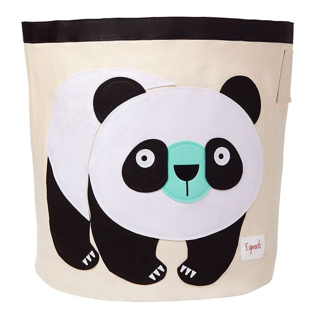 3 Sprouts Opbevaringskurv - 44,5x43 - Panda