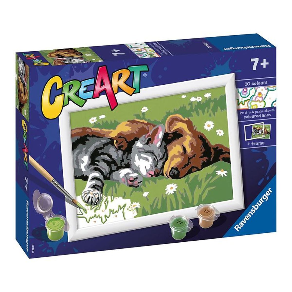 Ravensburger CreArt Malesæt - Sleeping Cats And Dogs