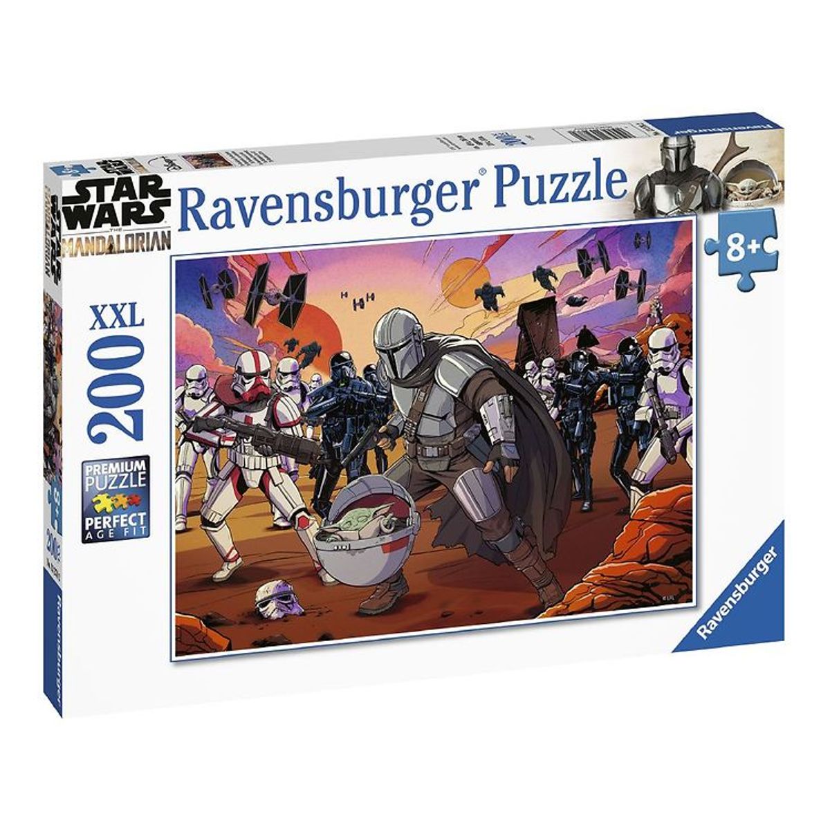 Ravensburger Puslespil - 200 Brikker - The Mandalorian Face-Off