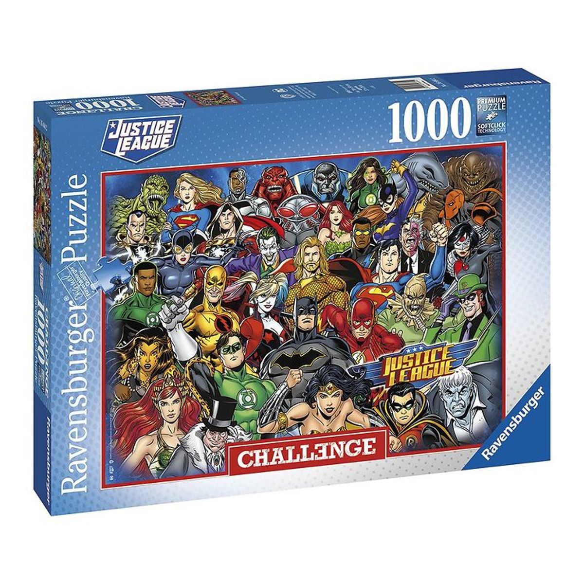 Ravensburger Puslespil - 1000 Brikker - Challenge DC Comics