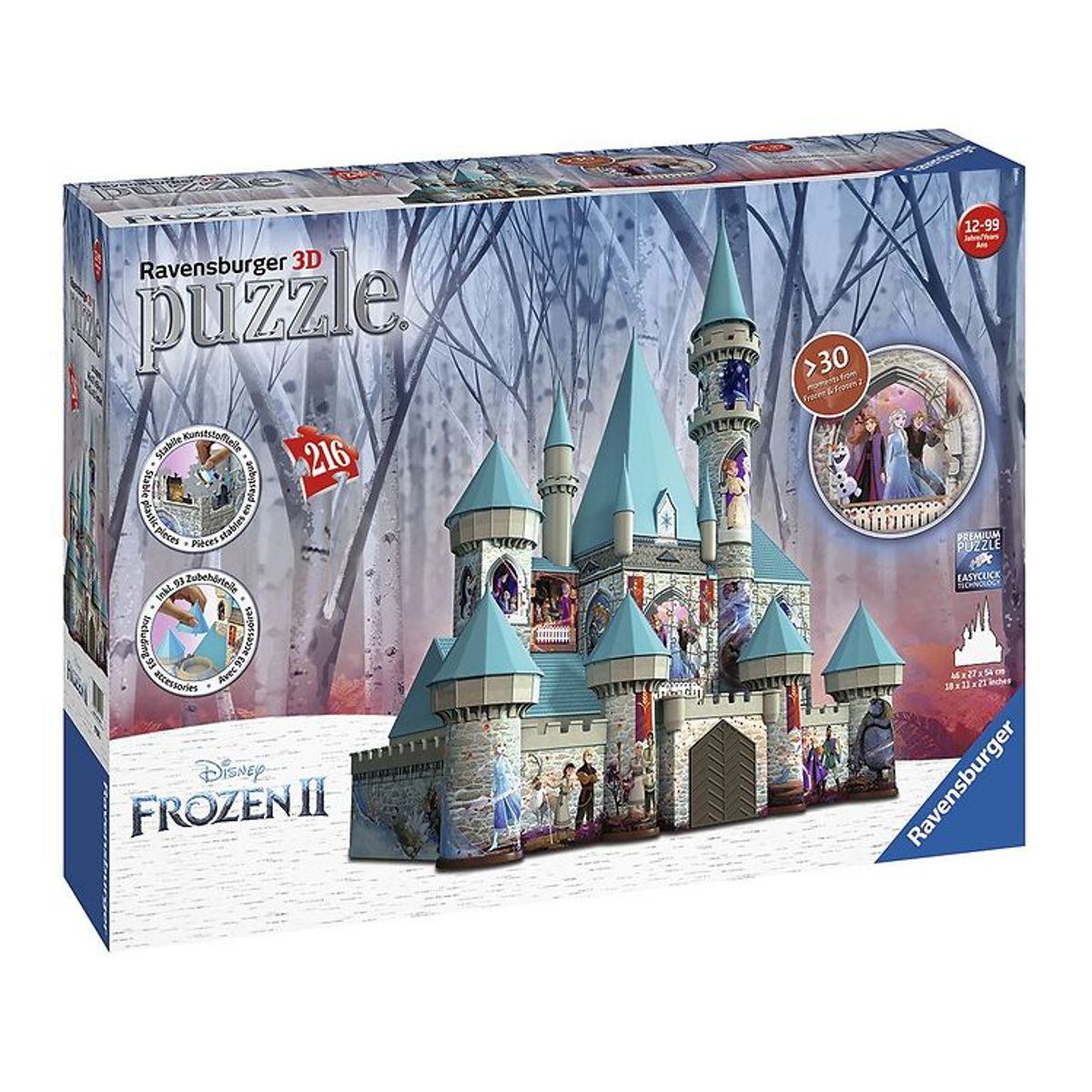 Ravensburger 3D Puslespil - 216 Brikker - Frost Slot