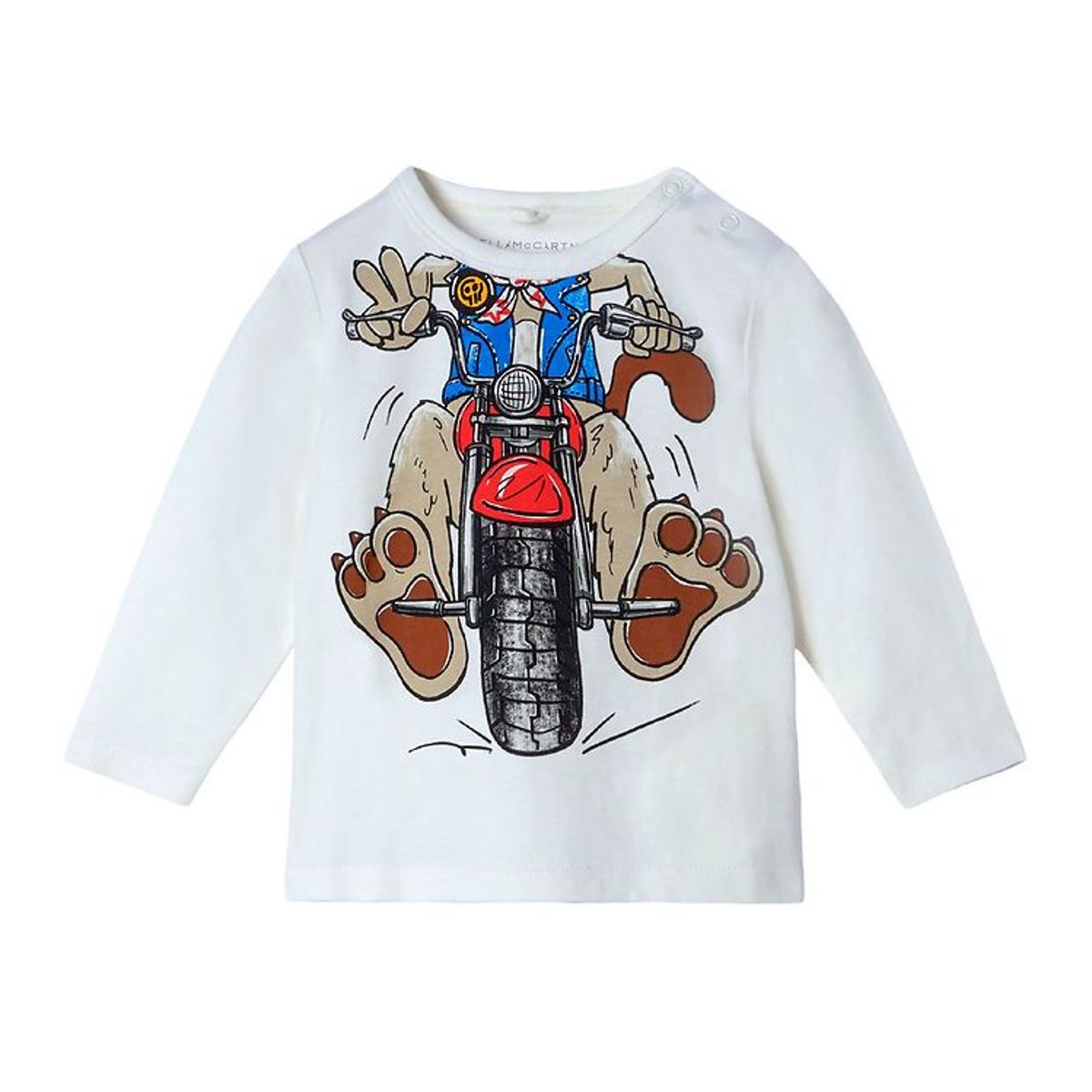 Stella McCartney Kids Bluse - Funny MotorDog - Hvid