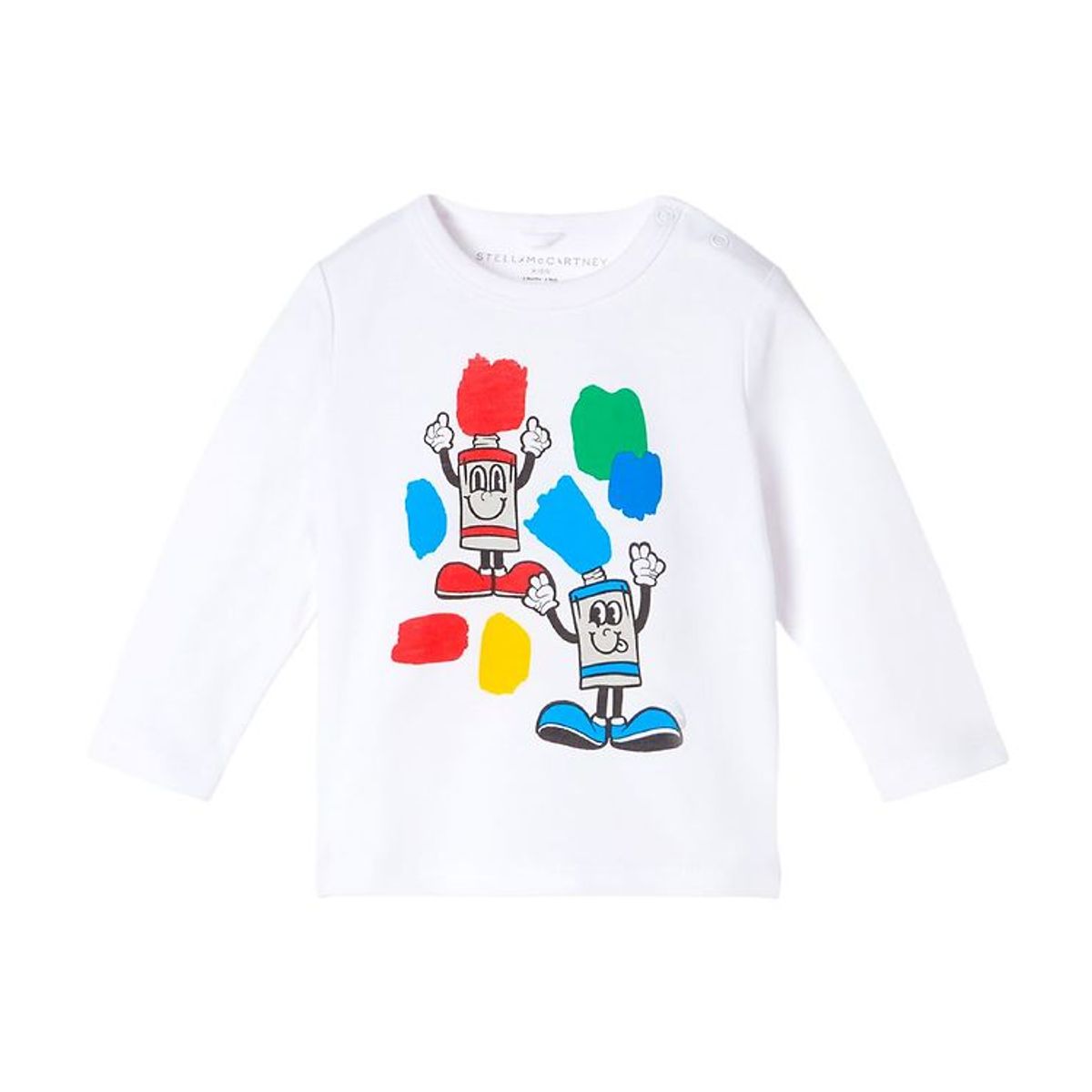 Stella McCartney Kids Bluse - Painting Friends - Off-White