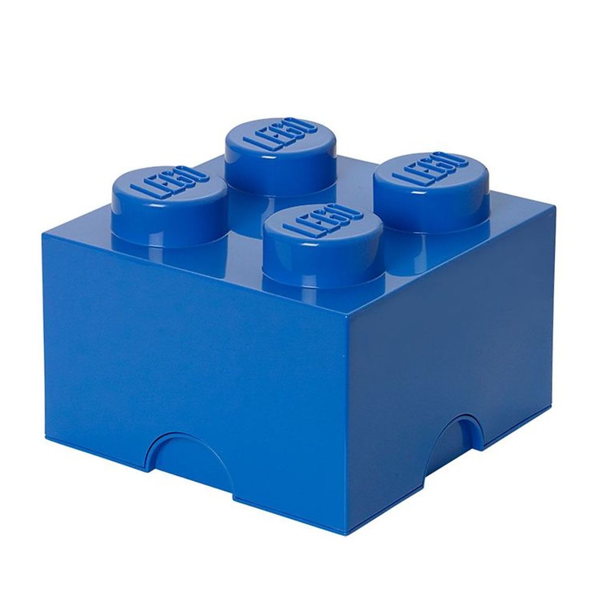 LEGO ® Storage Opbevaringsboks - 4 Knopper - 25x25x18 - Blå