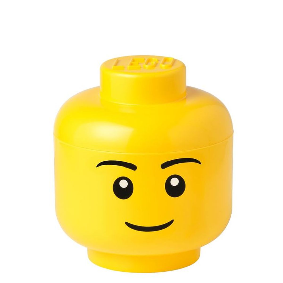 LEGO ® Storage Opbevaringsboks - Lille - Hoved - 19 cm - Dreng