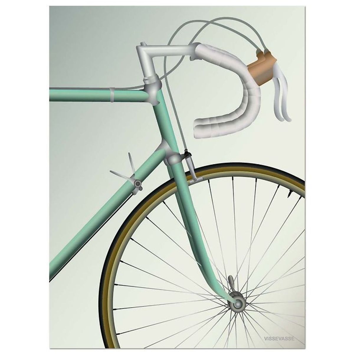 Vissevasse Plakat - 50x70 - Racing Bicycle