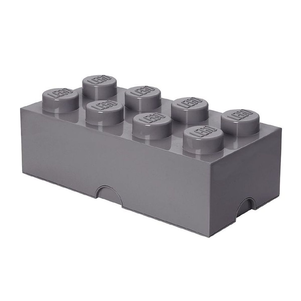 LEGO ® Storage Opbevaringsboks - 8 Knopper - 50x25x18 - Mørkegrå