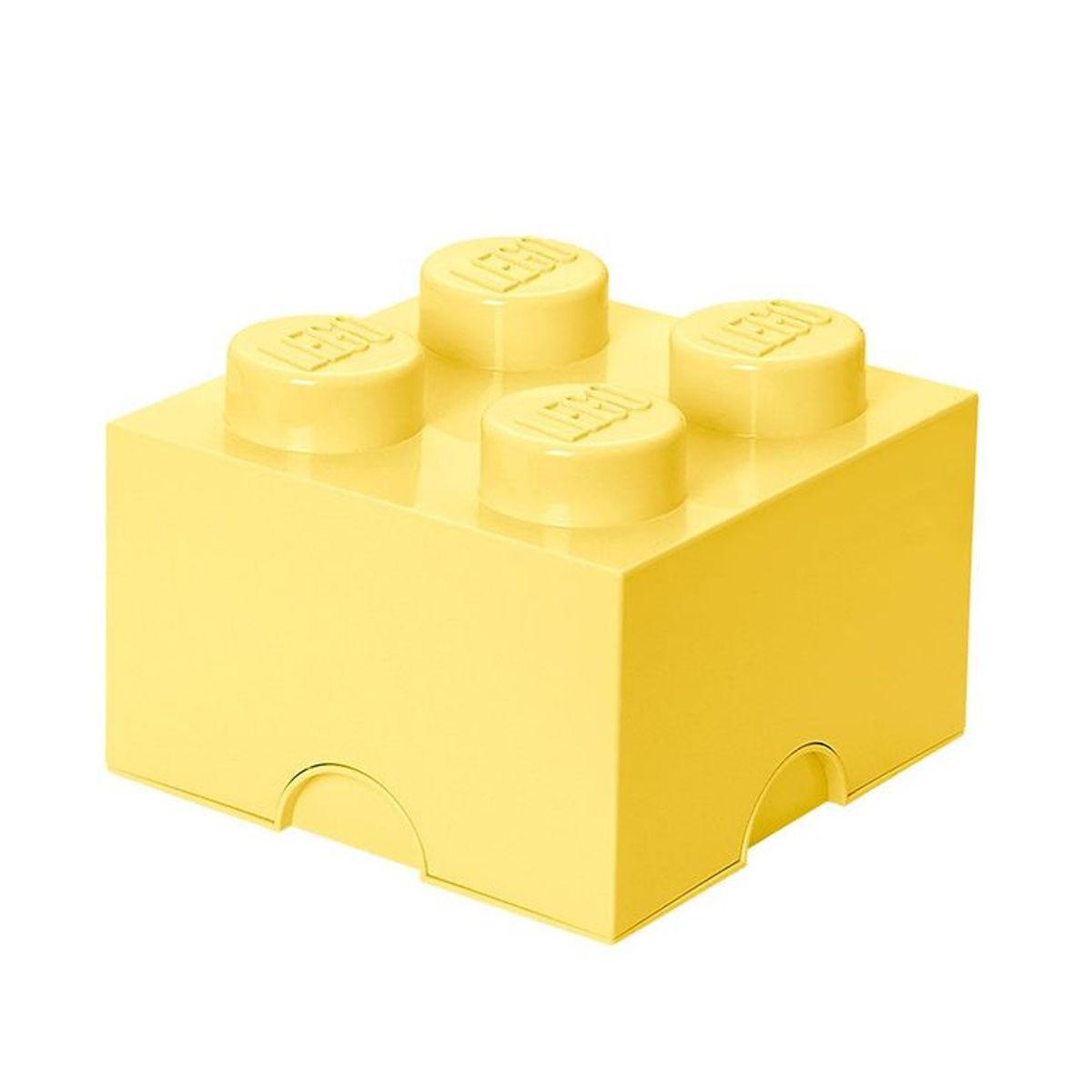 LEGO ® Storage Opbevaringsboks - 4 Knopper - 25x25x18 - Cool Yell