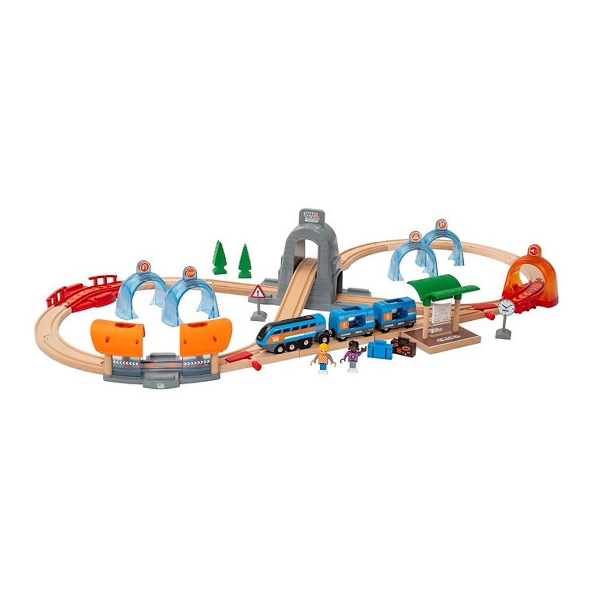 BRIO Togbane - Action Tunnel Travel Set - 37 Dele 33972