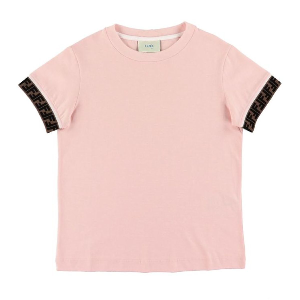 Fendi T-shirt - Rosa m. Logokanter