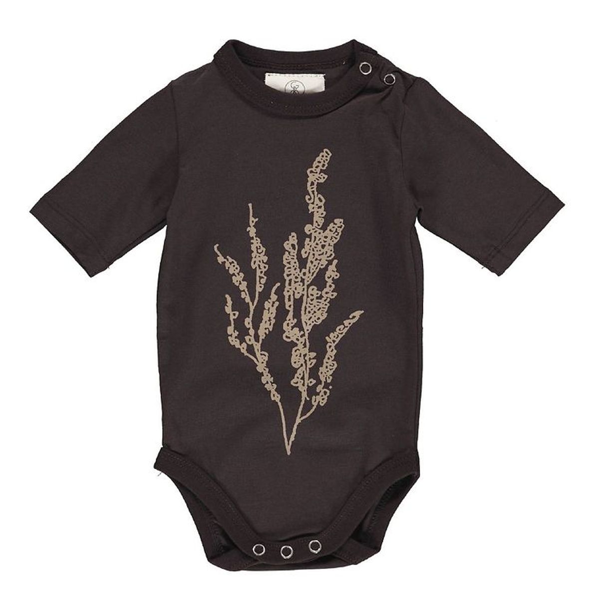 Gro Body k/æ - 3/4 - Idun - Black Brown m. Print