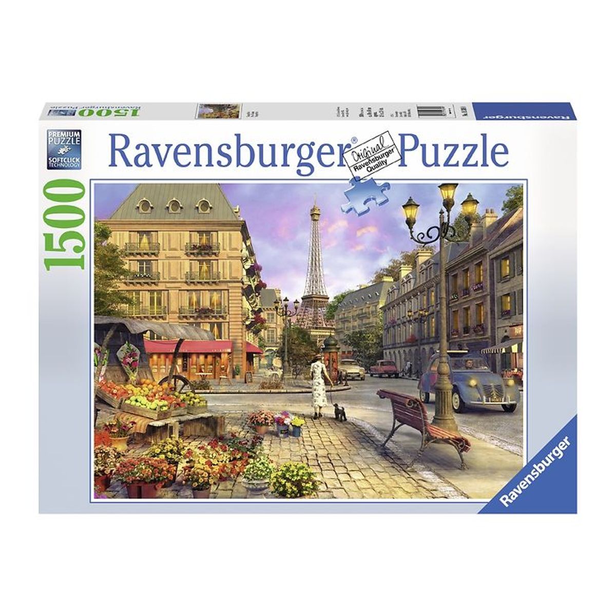 Ravensburger Puslespil - 1500 Brikker - Vintage Paris