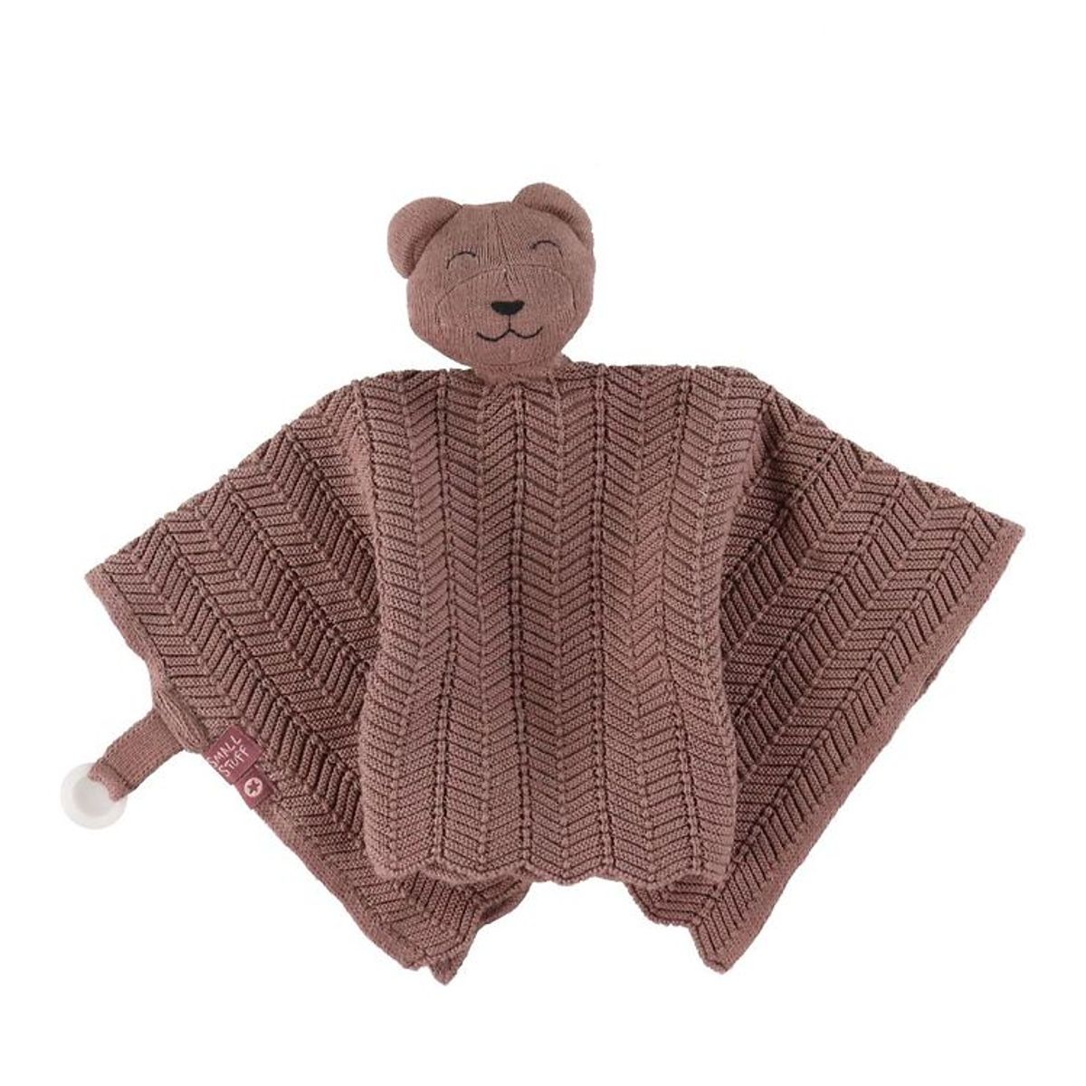 Smallstuff Nusseklud - 35x35 cm - Dark Rose Teddy