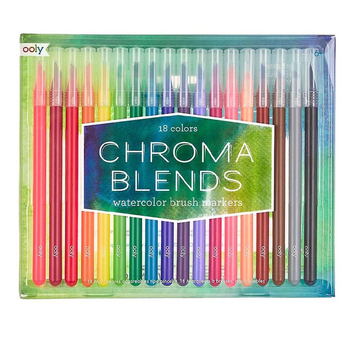 Ooly Vandfarver - Chroma Blends - 18 stk