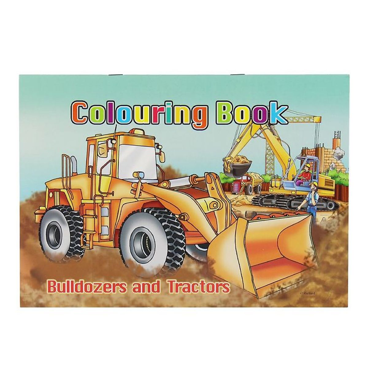 Malebog - Bulldozers & Tractors Colouring Book - 16 Sider