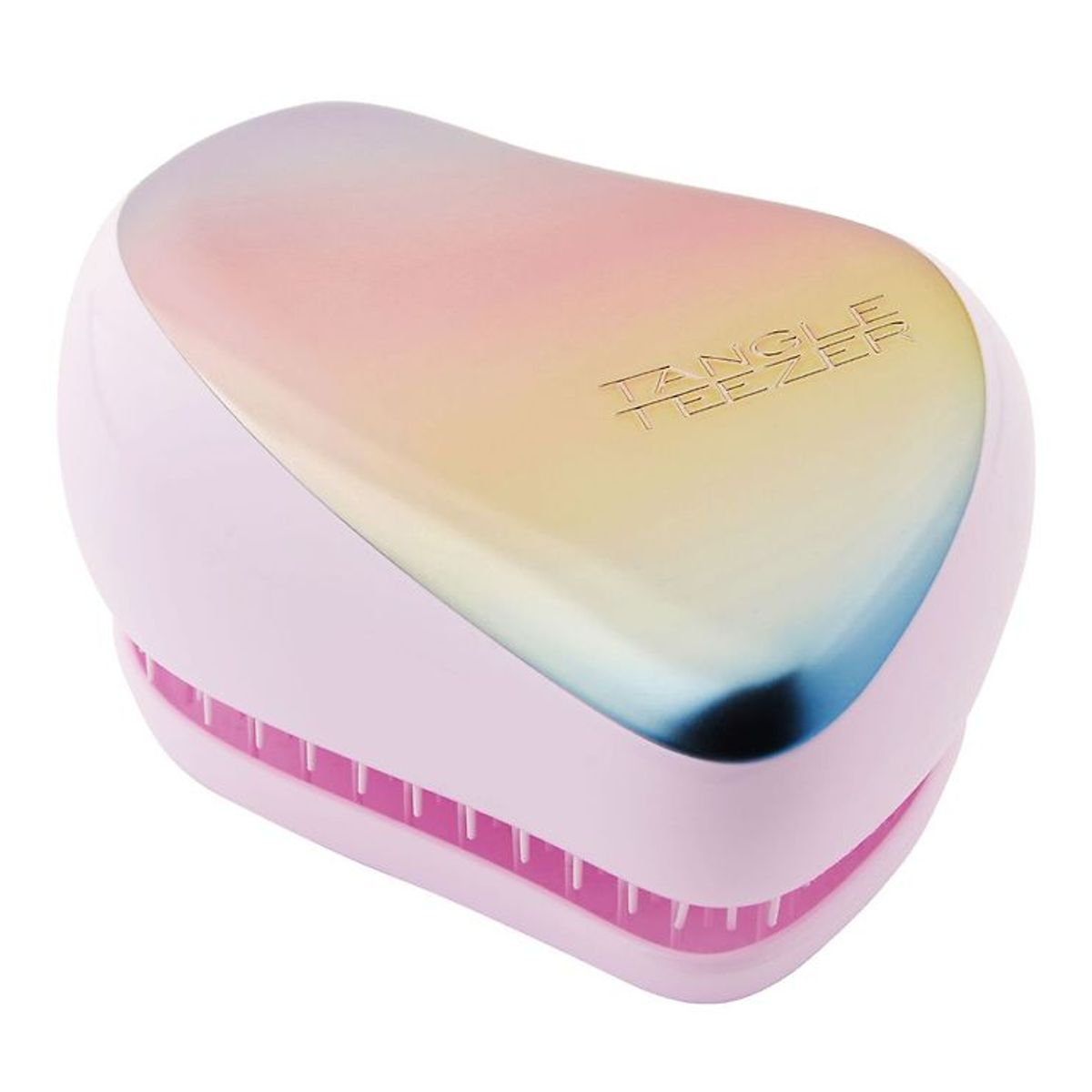 Tangle Teezer Hårbørste - Compact - Pearlescent Matte Chrome