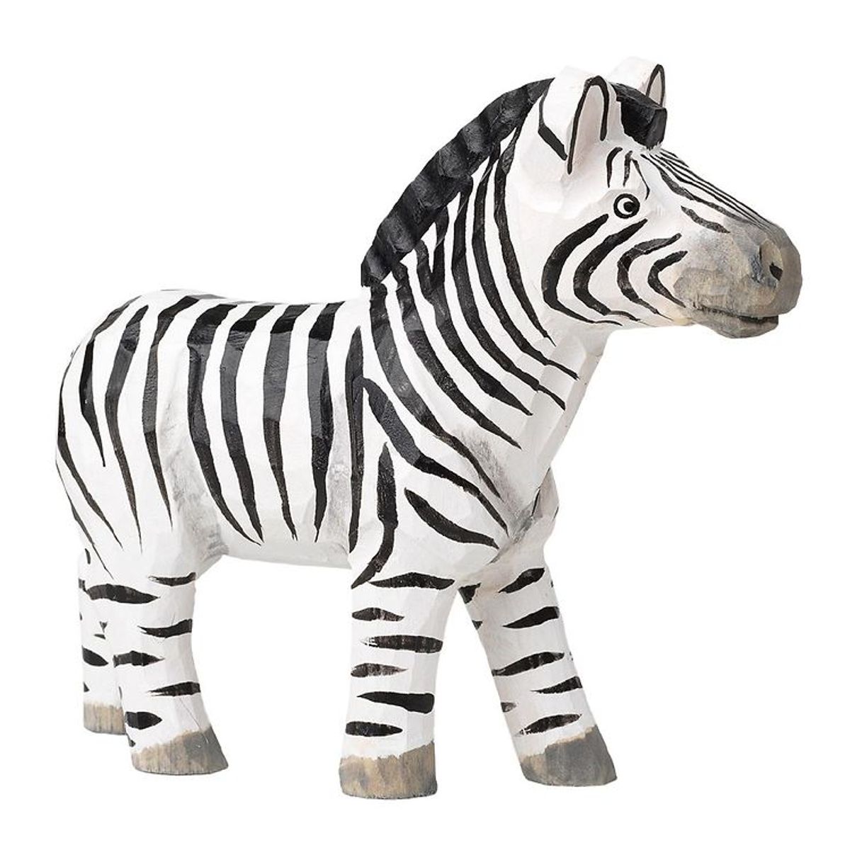 ferm Living Håndlavet Figur - 13,5 cm - Stribet Zebra