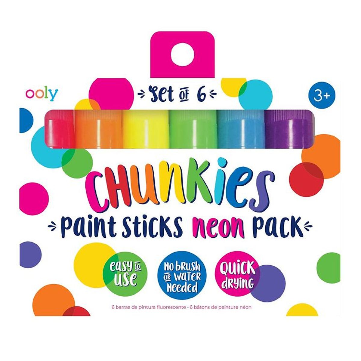 Ooly Jumbo Tuscher - Chunkies Paint Sticks - 6 stk - Neon