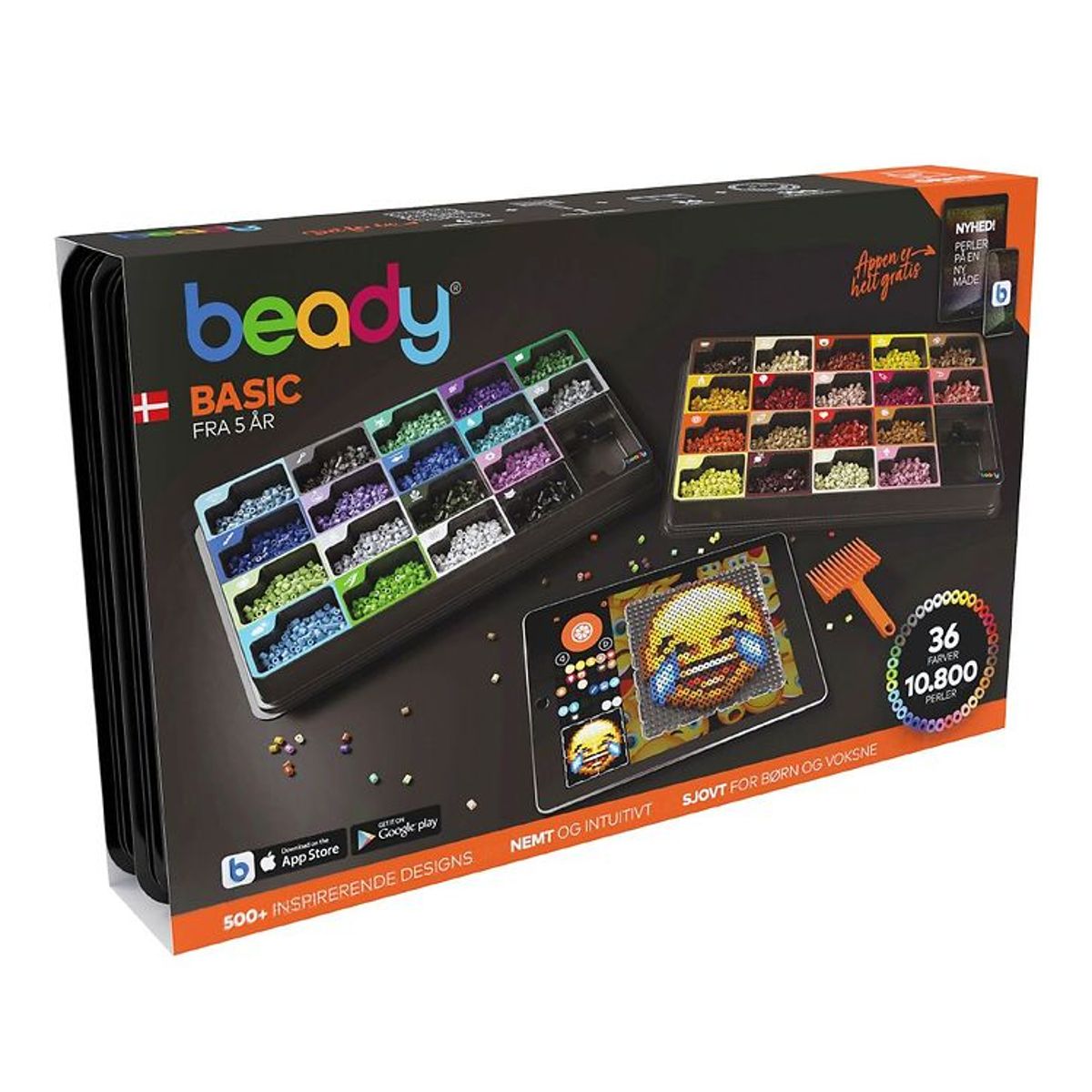 Beady Basic m. Perleplader - 10.800 perler