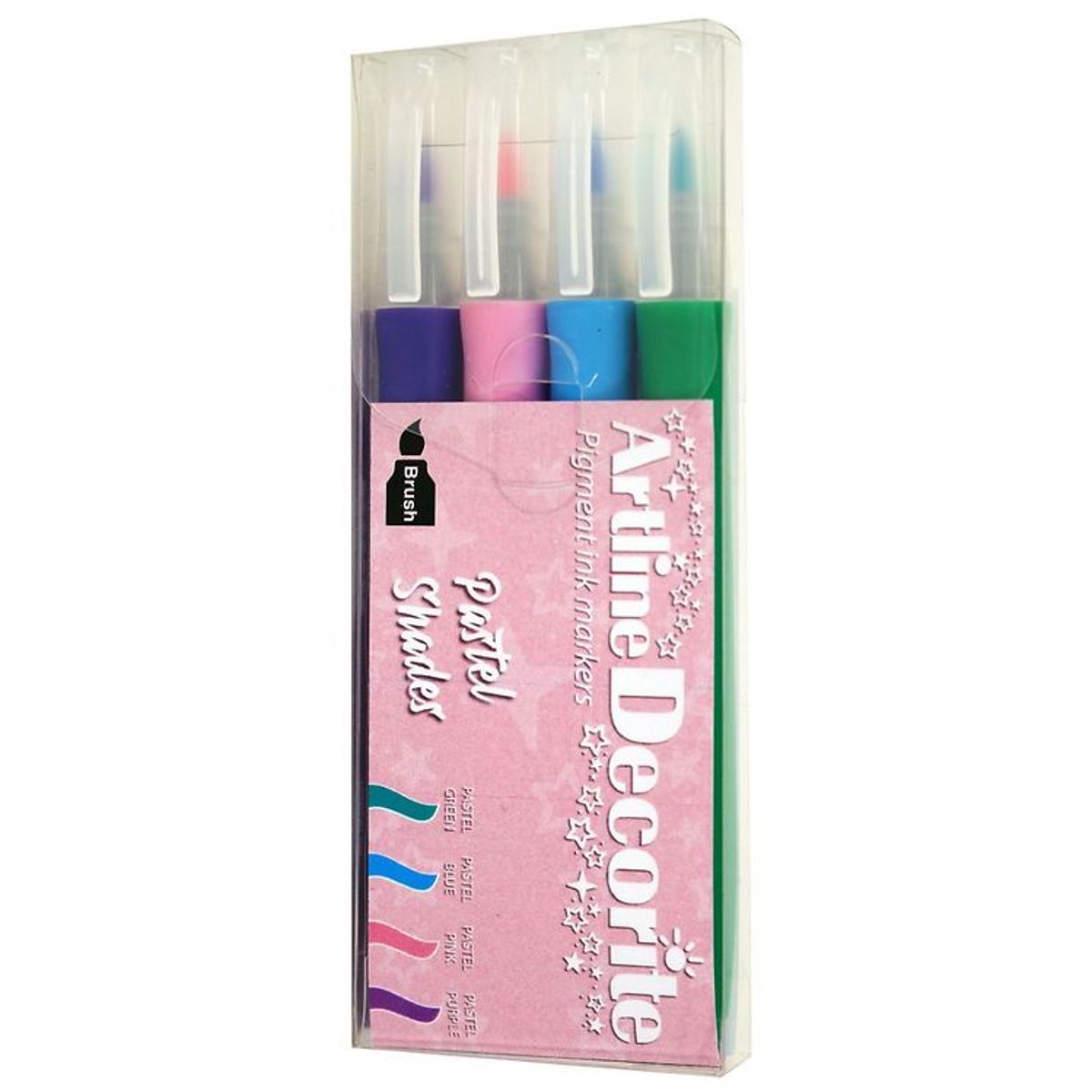 Artline Tuscher - Decorite Brush - 4 stk. - Pastel