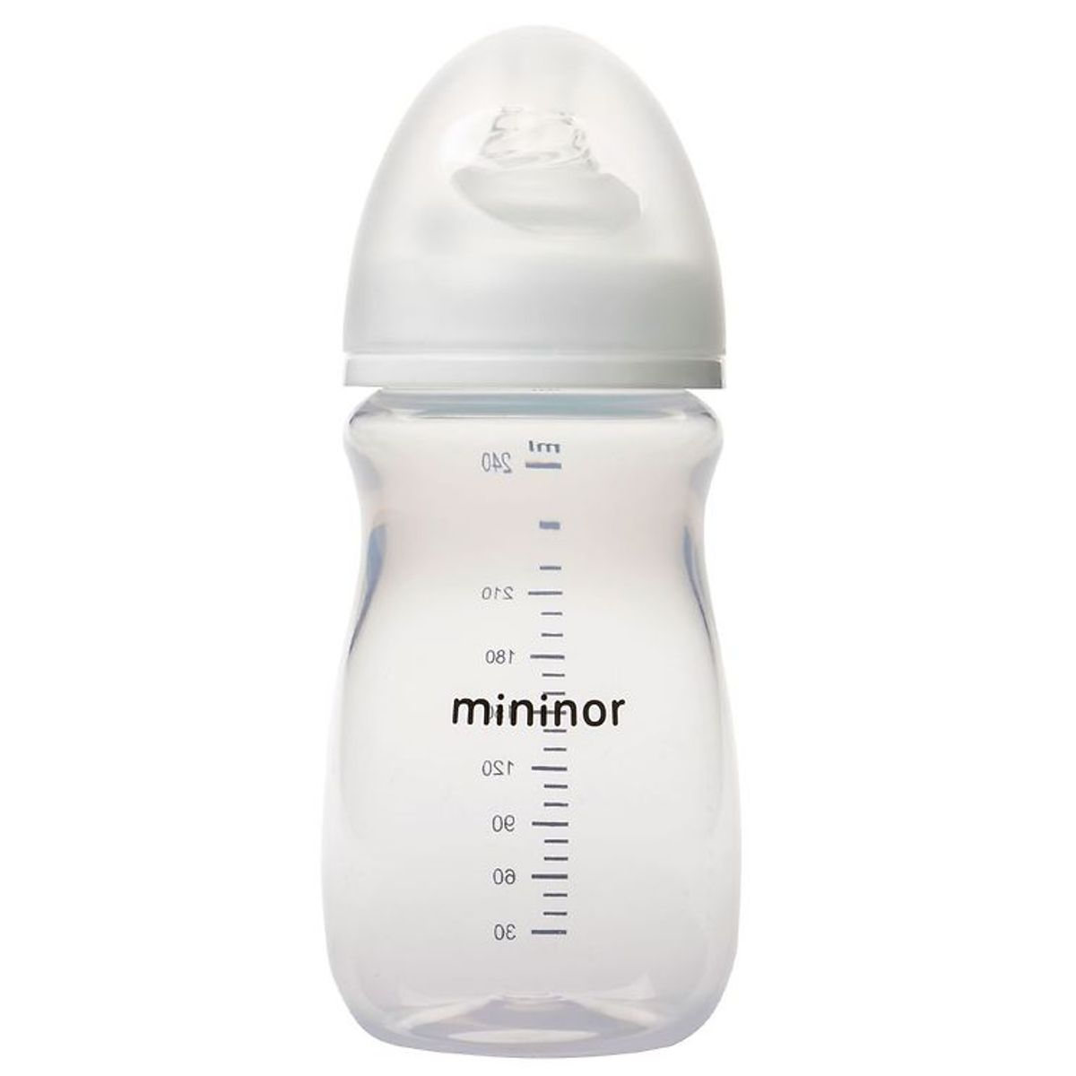 Mininor Sutteflaske - 240 ml - Hvid