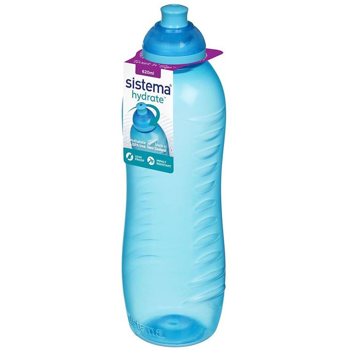 Sistema Drikkedunk - Squeeze - 620 ml - Blå m. Lyseblå