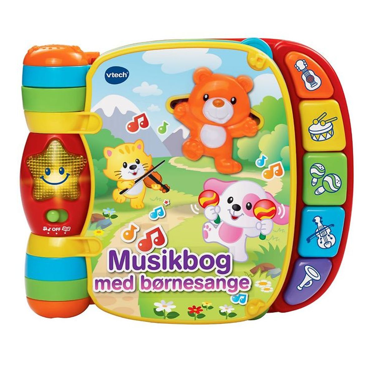 Vtech Bog - Dansk - Musikbog Med Børnesange