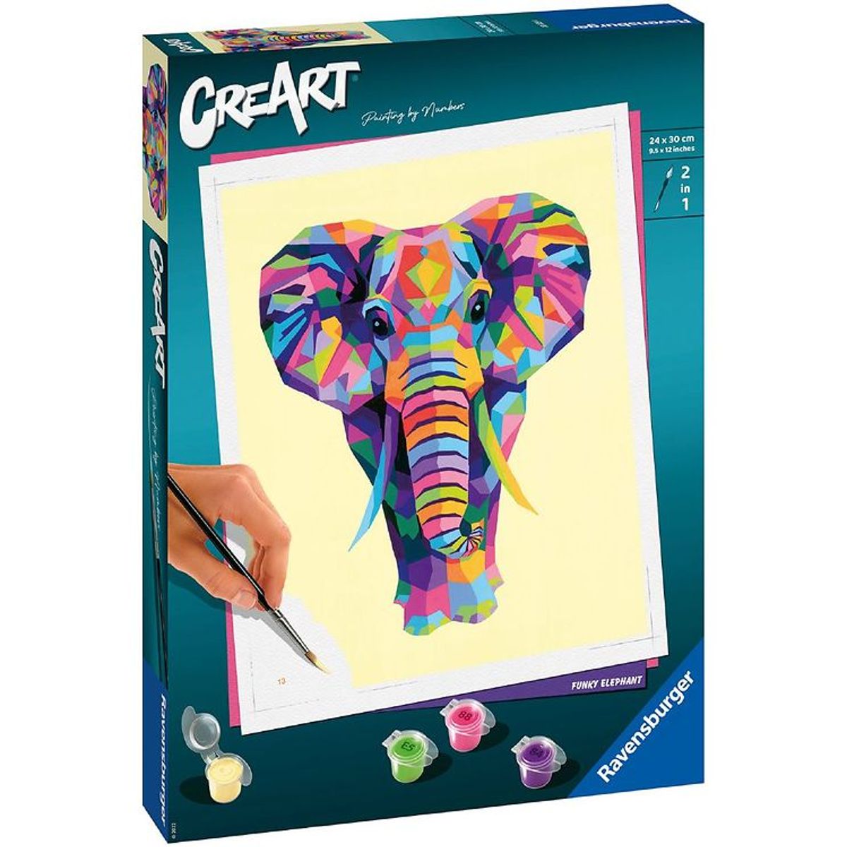 Ravensburger CreArt Malesæt - Funky Elephant