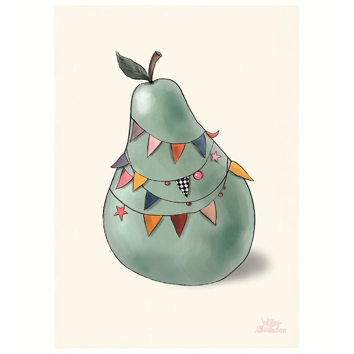 Citatplakat Plakat - B2 - Pretty Pear