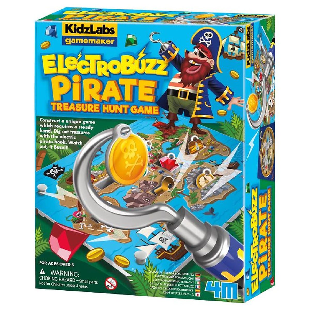 4M - KidzLabs Gamemaker - Elektro Buzz Pirat Spil