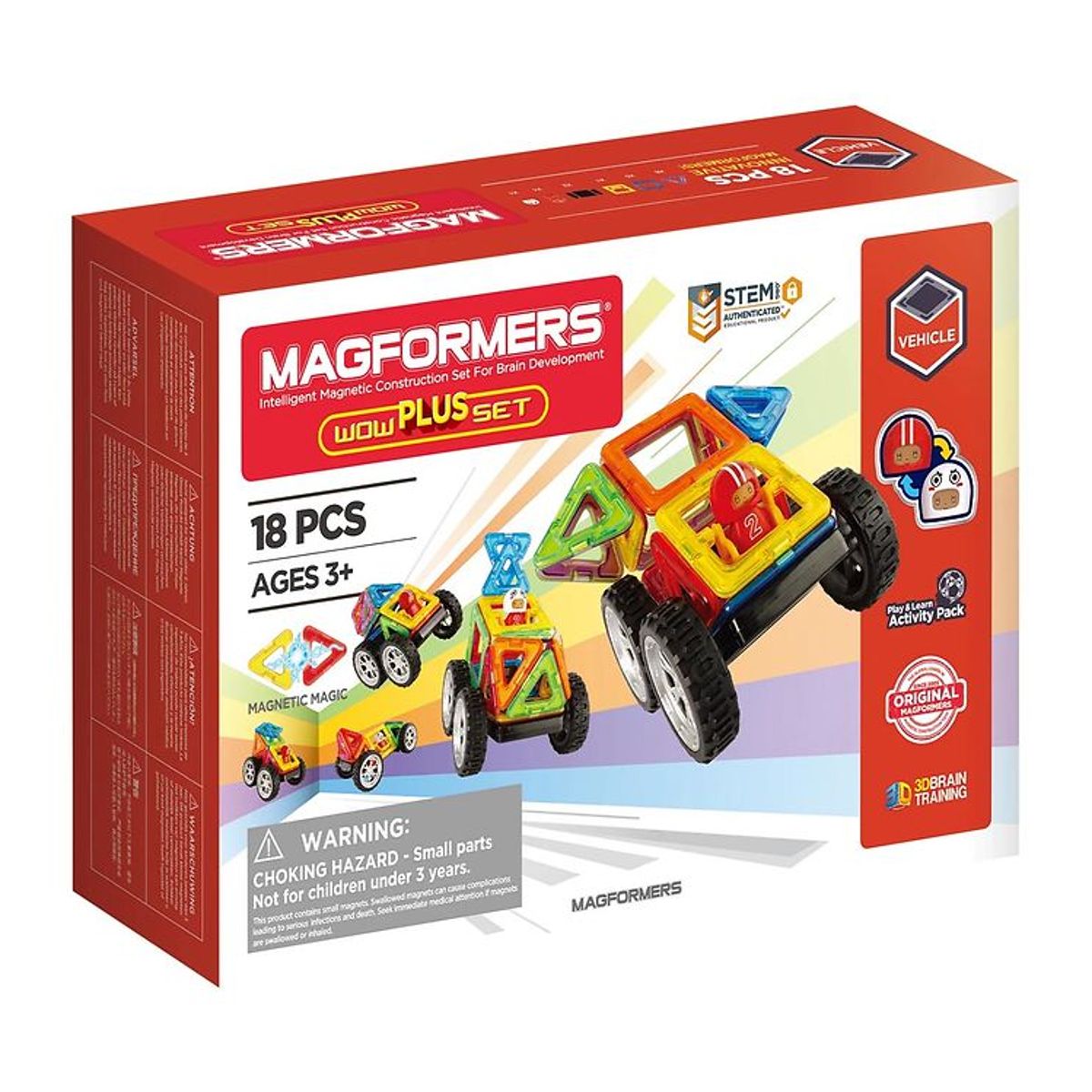 Magformers Wow Plus Sæt - 18 Dele