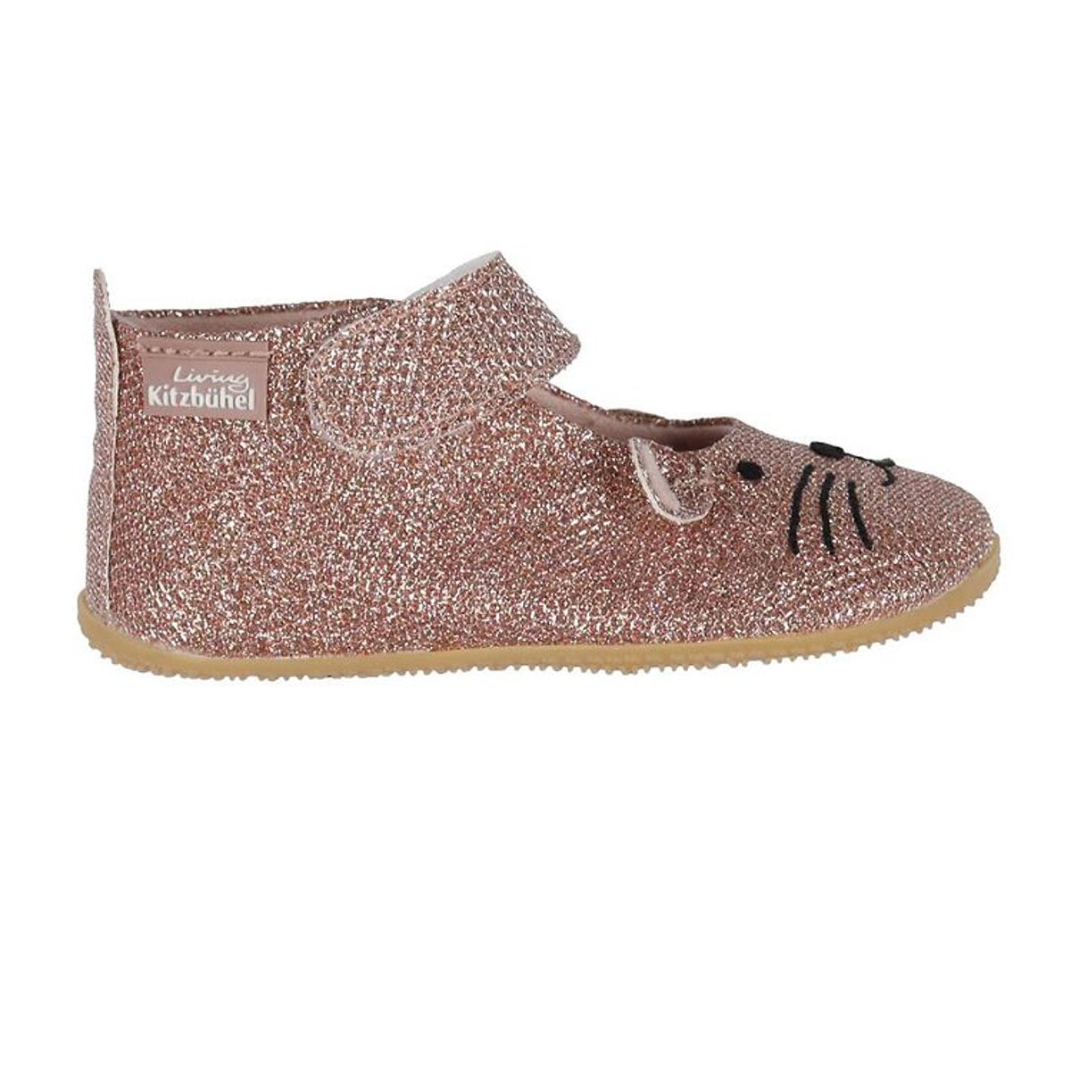 Living Kitzbühel Ballerina Hjemmesko - Rosa Glitter m. Kat