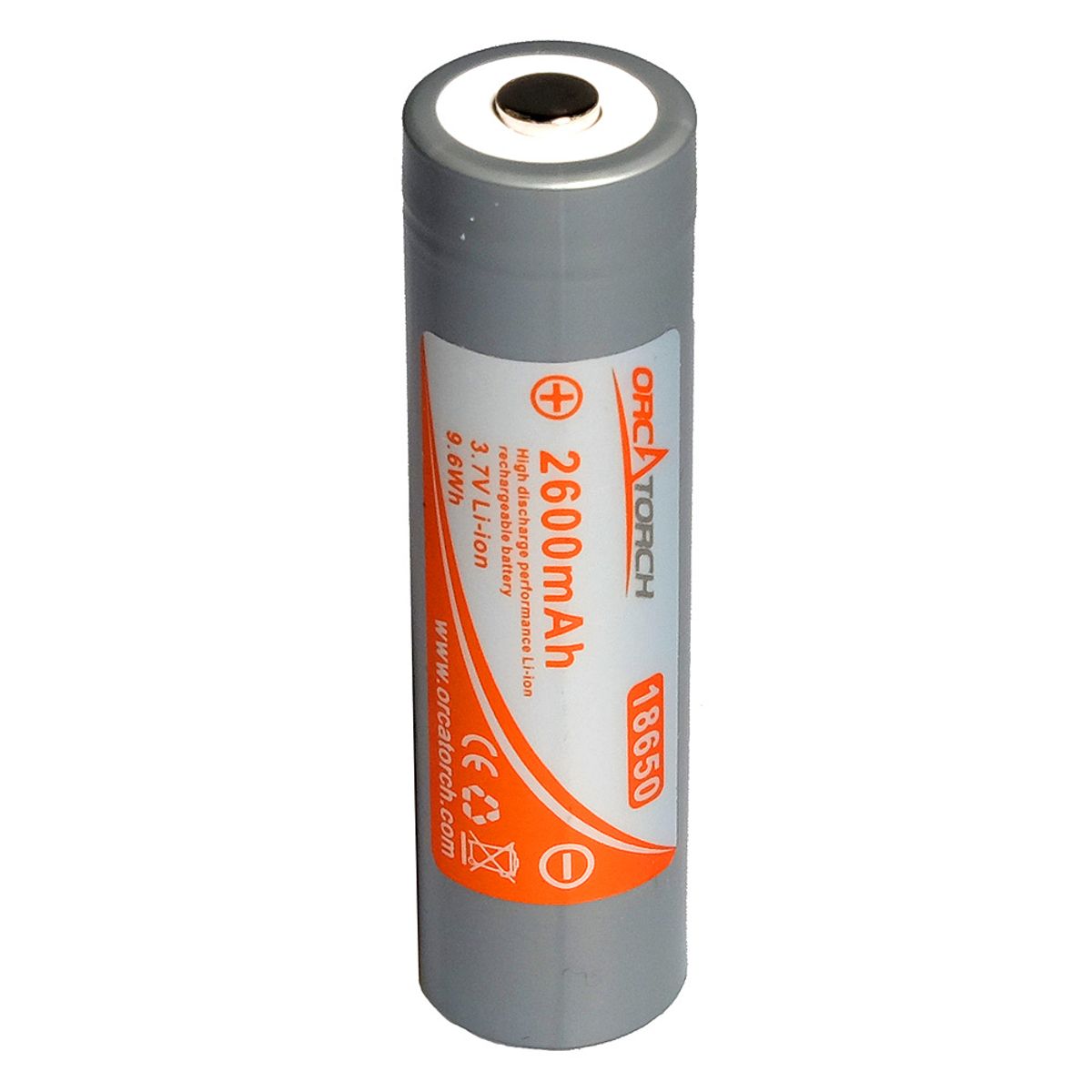 OrcaTorch 18650 Batteri-2400 mA