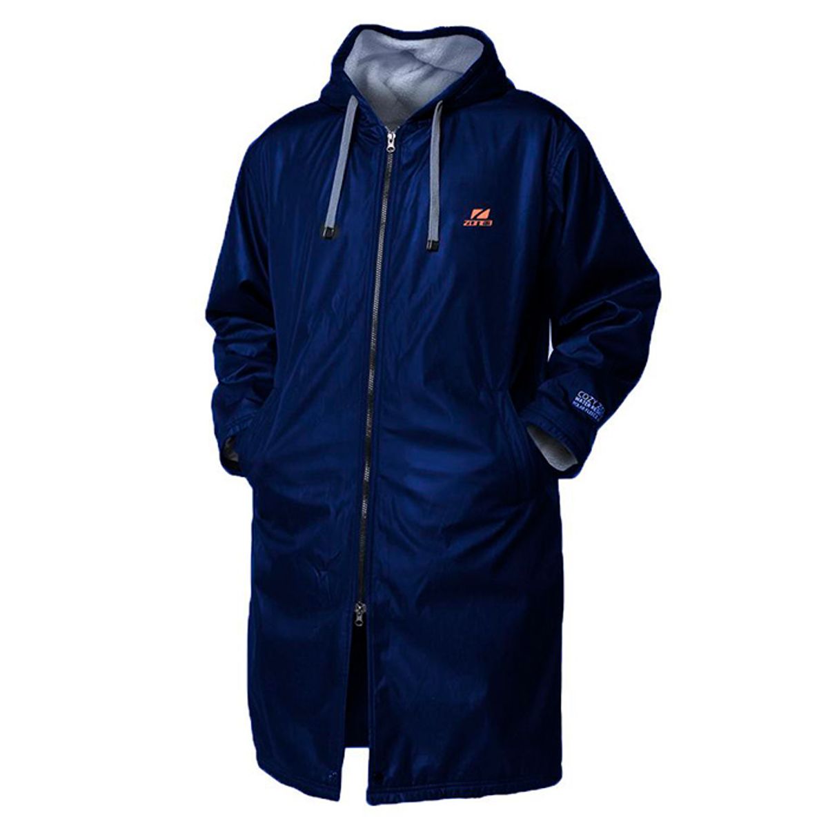 ZONE3 Polar Fleece Parka Robe - Poncho-M-Blå