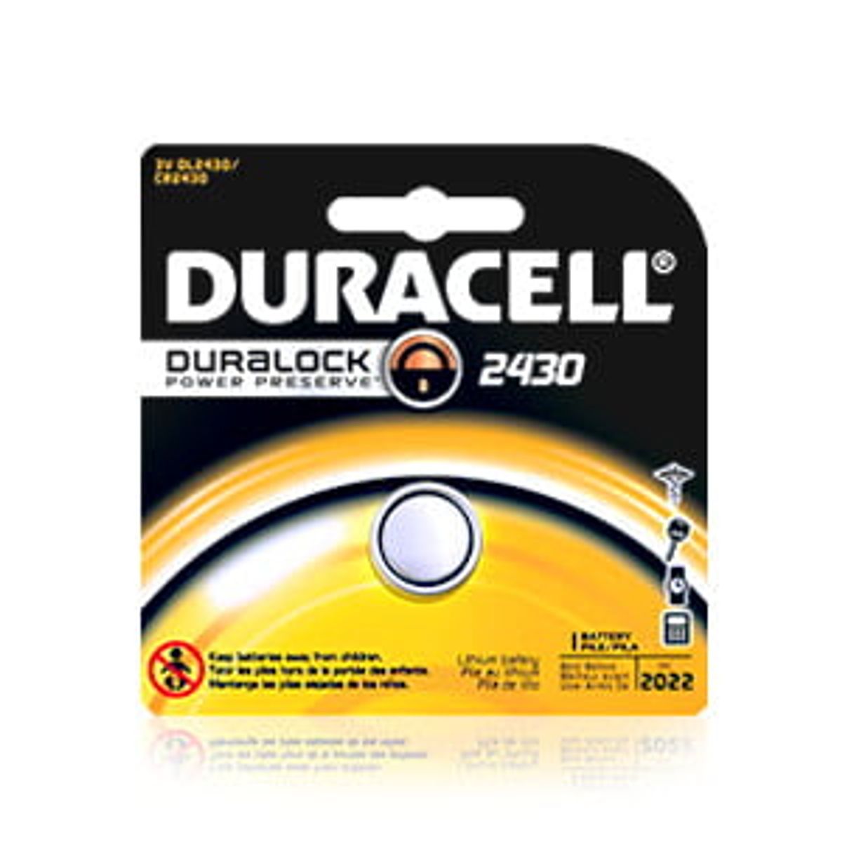 Duracell lithium knapcelle-batteri CR2032