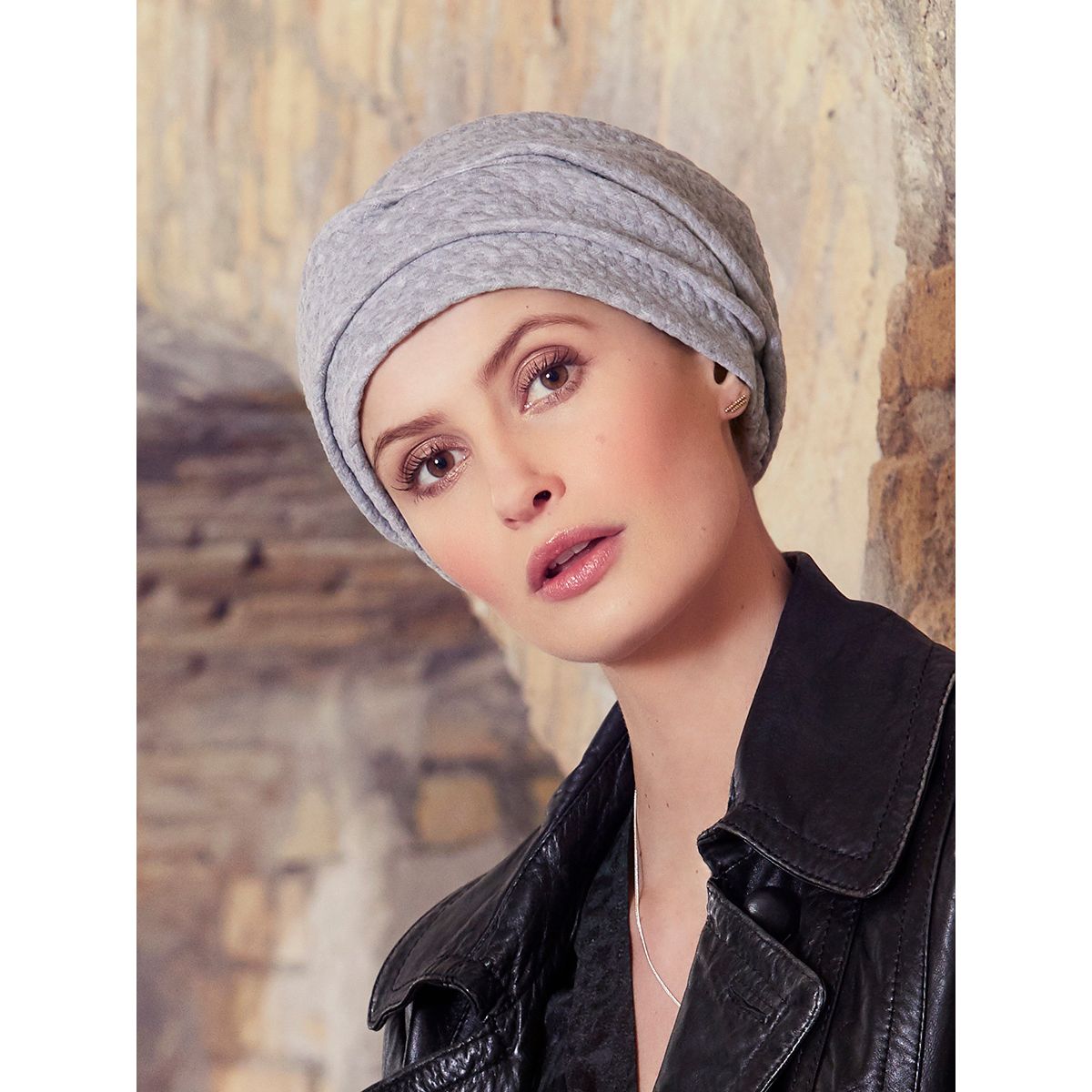 Nelly Turban | Braided Grey Melange