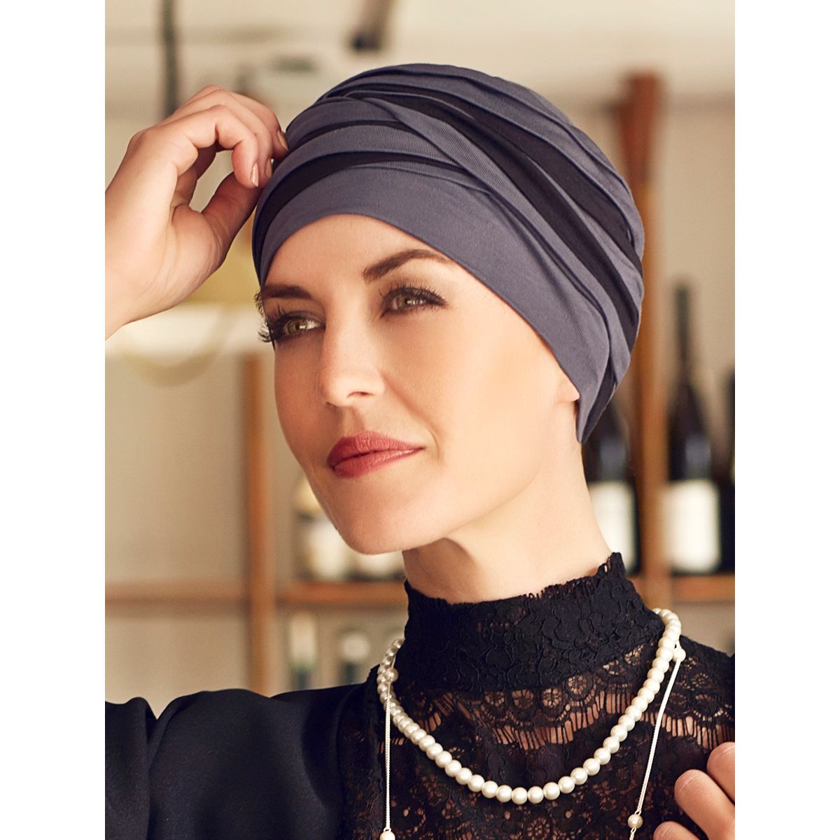 Shanti Turban | Blue/Black