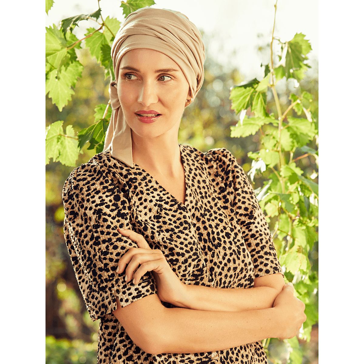 B.B. Beatrice Turban | Feather Beige