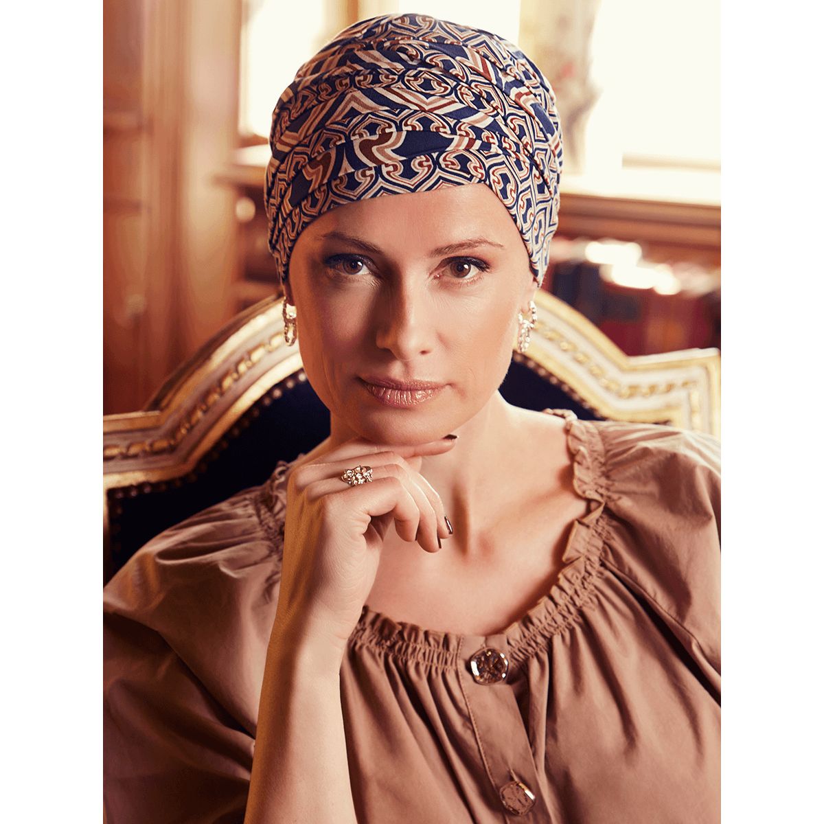 Shanti Turban | Endless Shapes of Blue