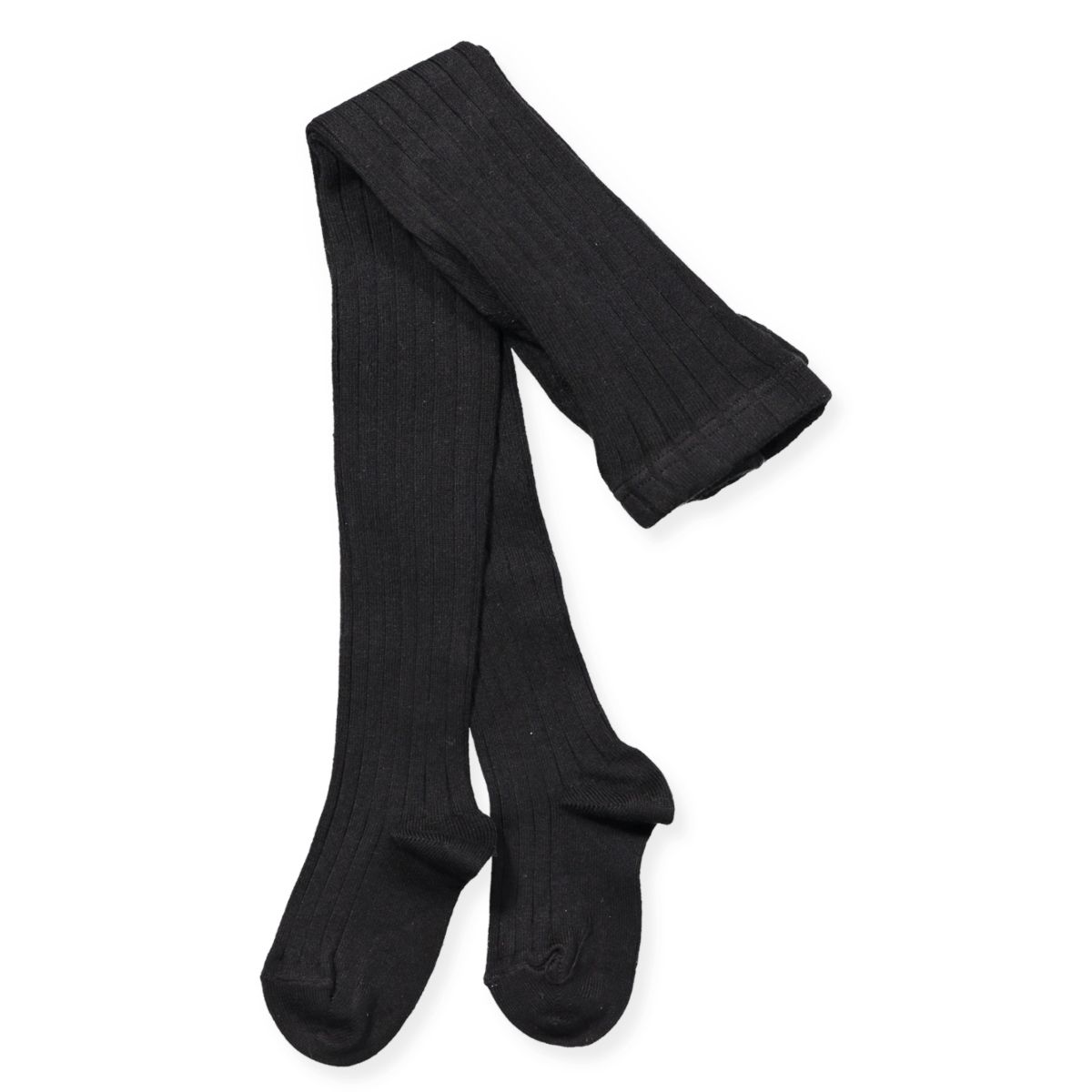 Ripp Strumpfhose in Schwarz (36-39)