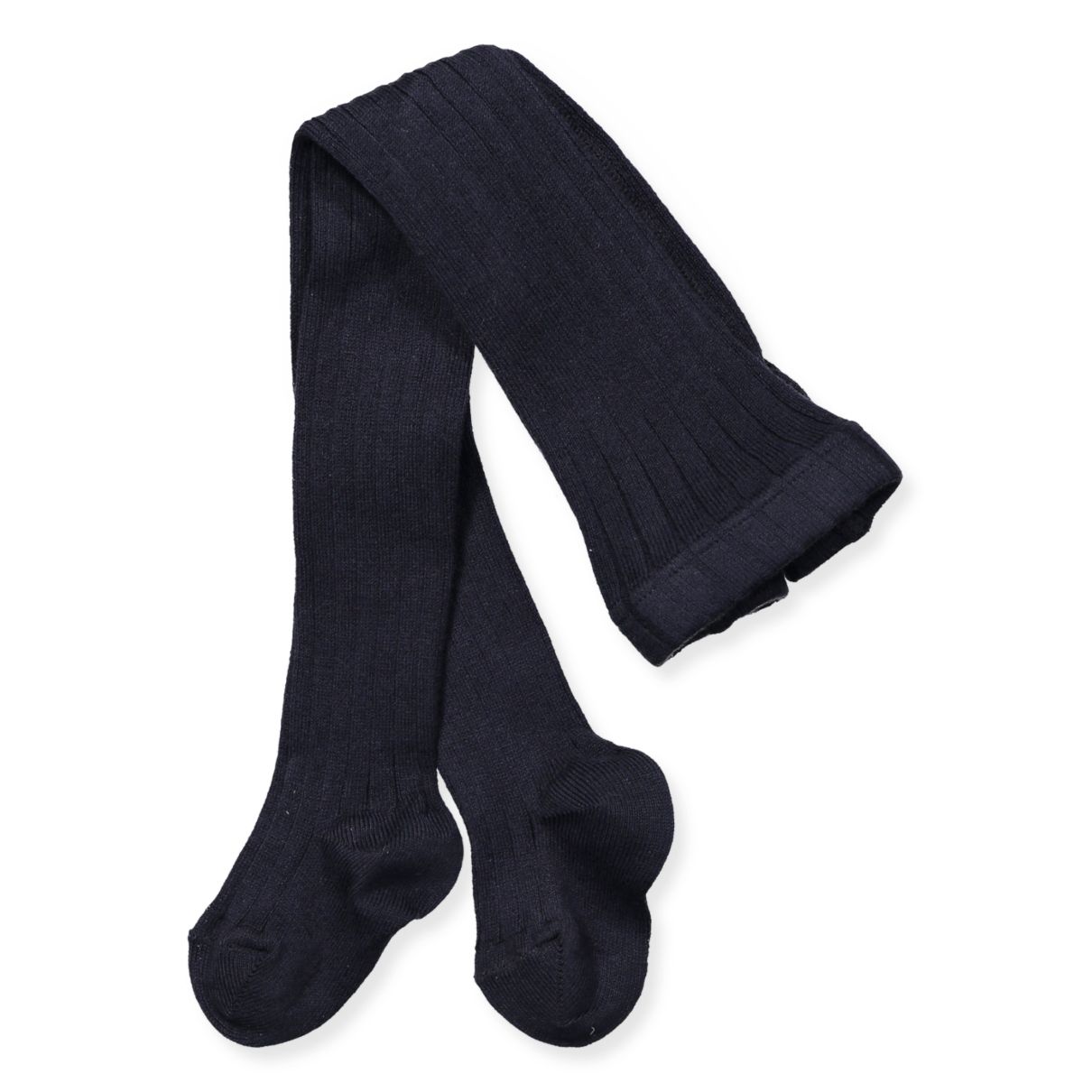 Ripp Strumpfhose in Navy (36-39)