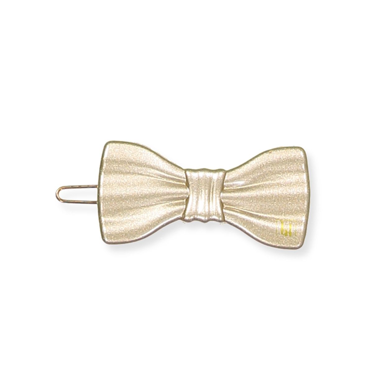 Beige bow hårspænde (One size)