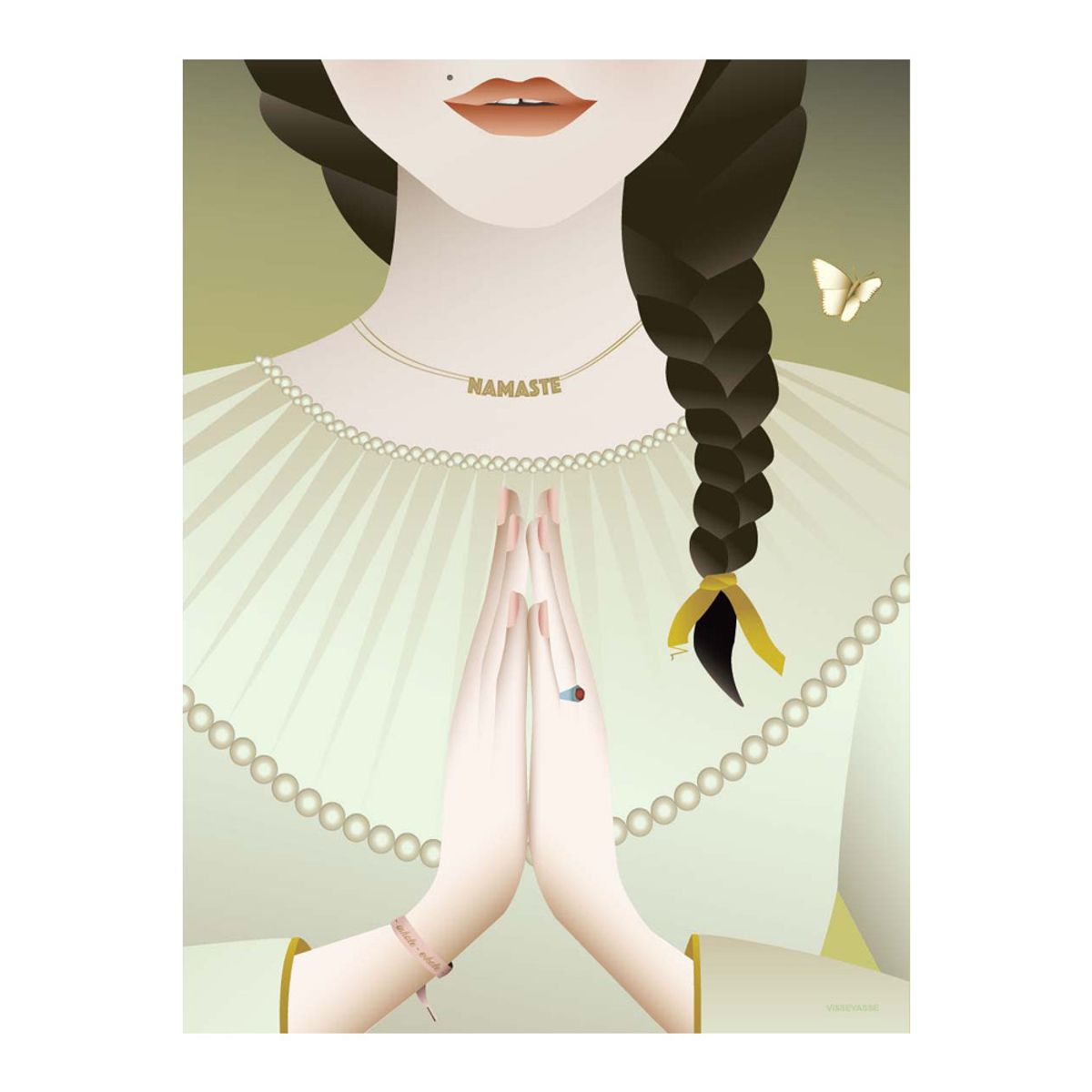 Namaste plakat - 15x21 cm (One size)