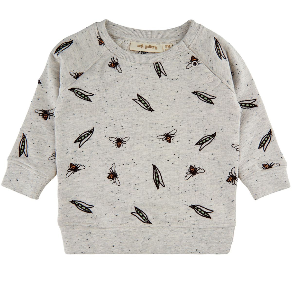 Alexi bees and peas sweatshirt (3 år/98 cm)