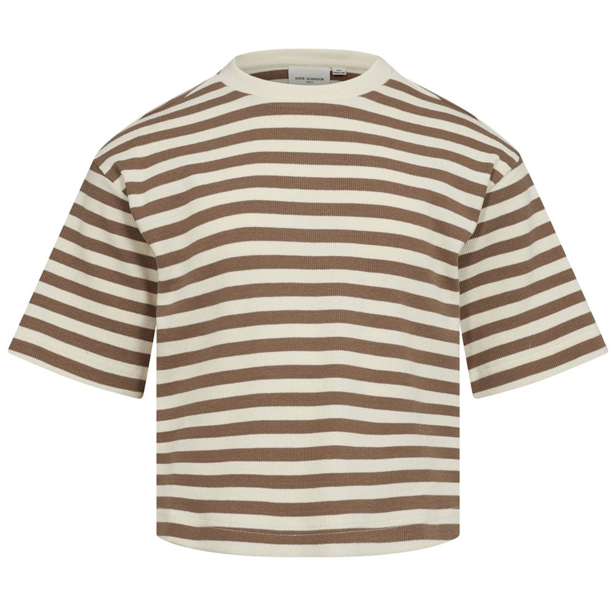 Organic stribet t-shirt (12 år/152 cm)