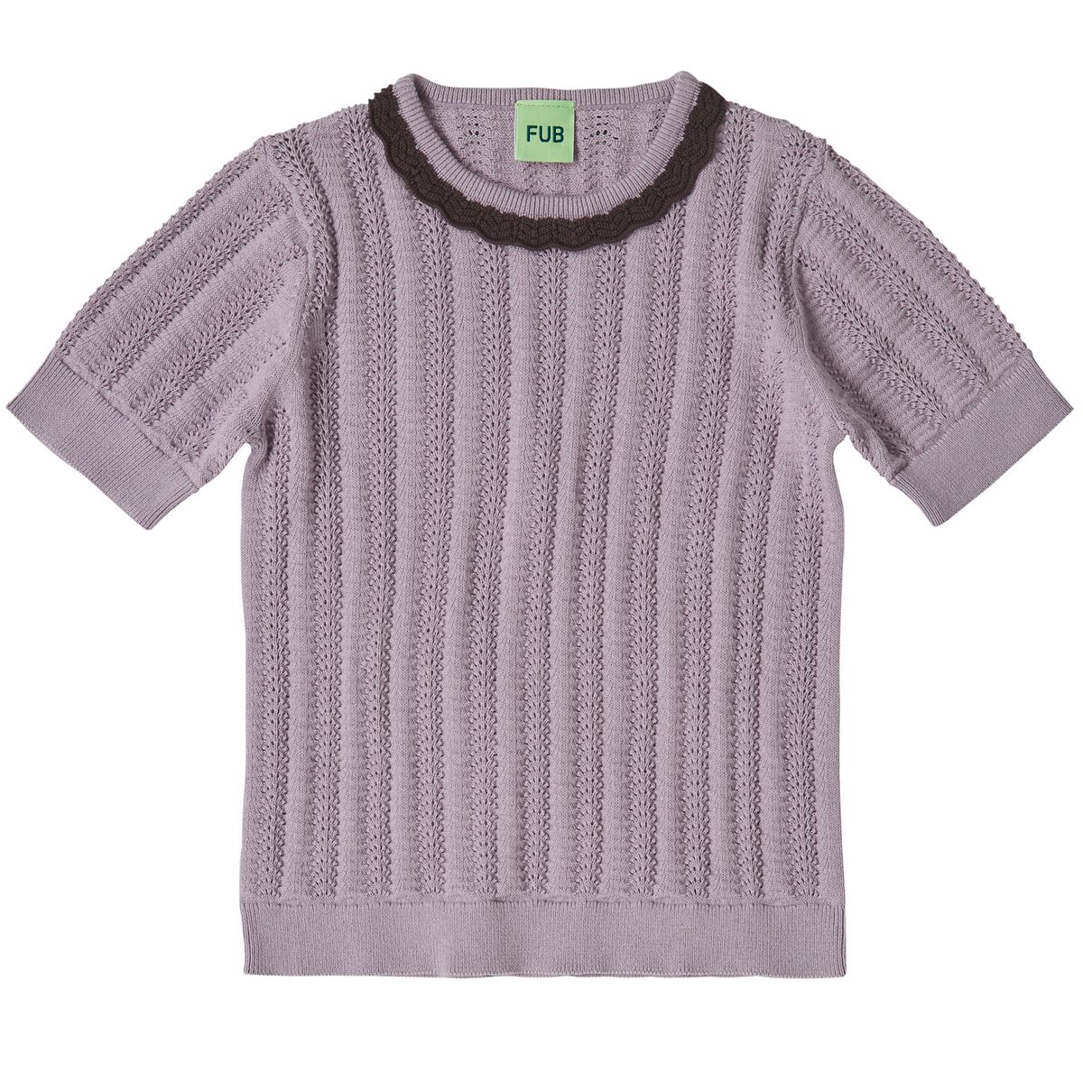 Organic pointelle t-shirt (120)