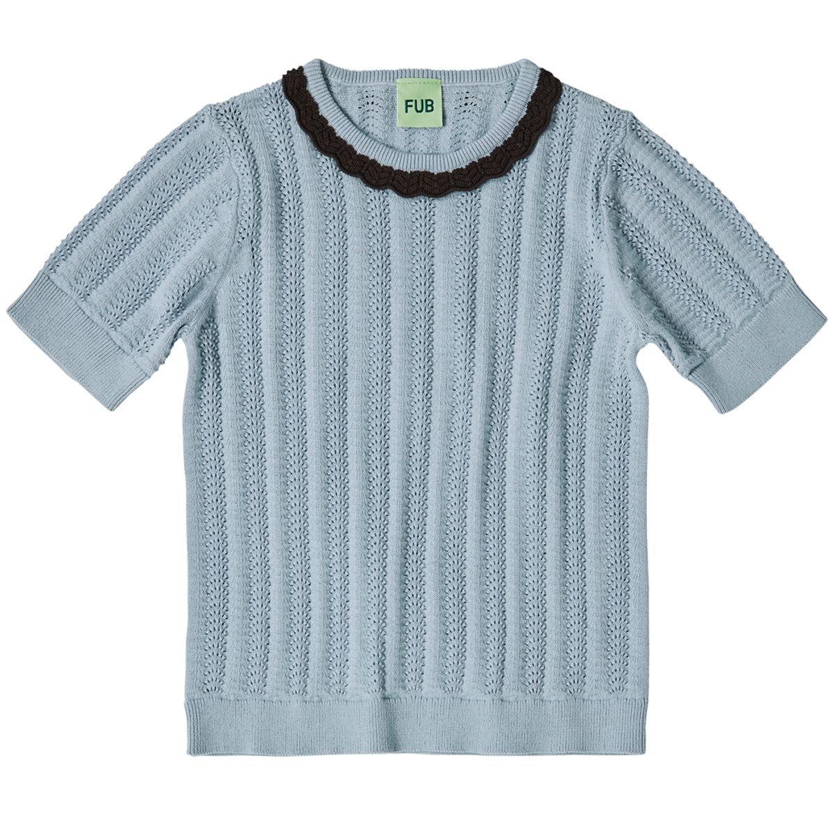 Organic pointelle t-shirt (100)