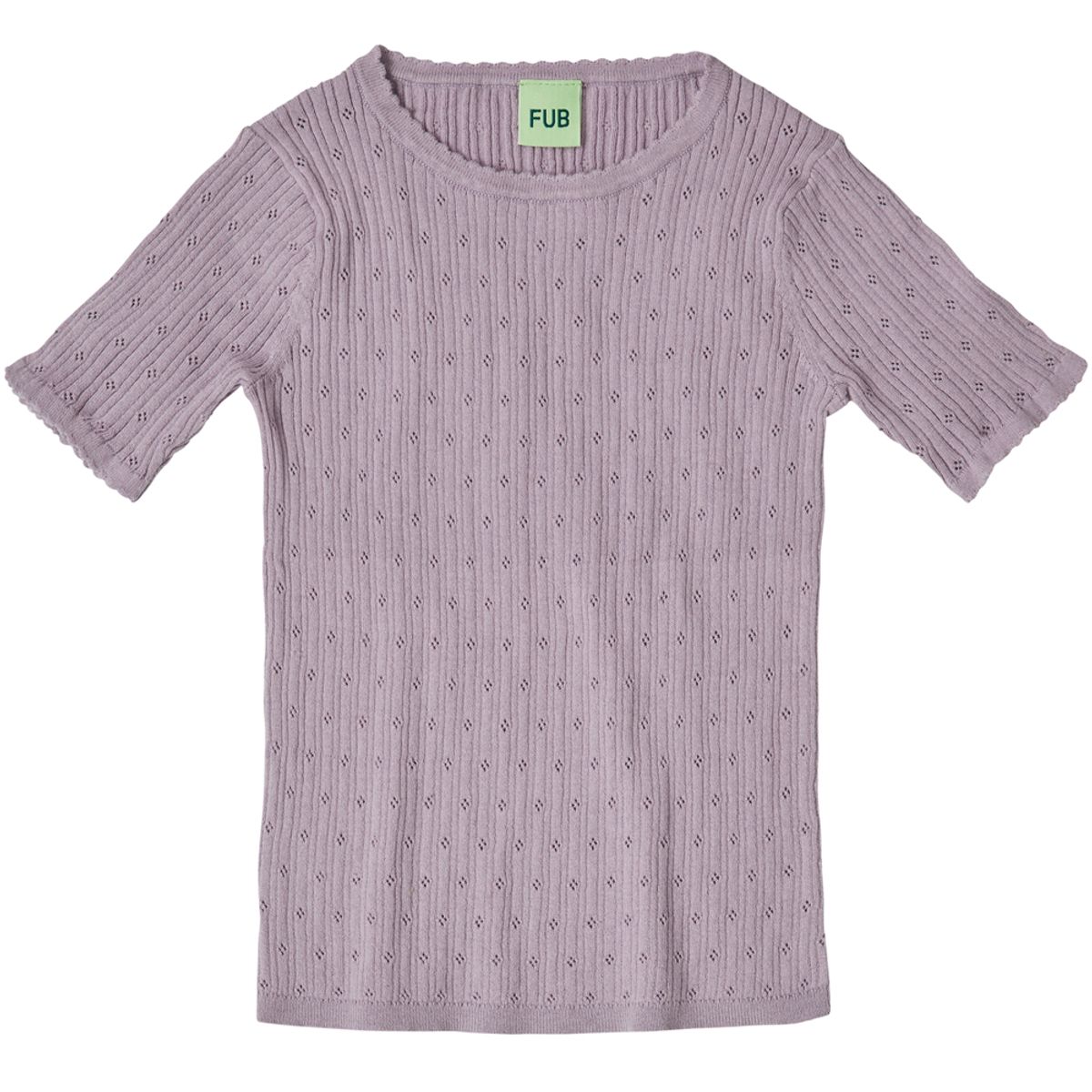 Organic pointelle t-shirt (110)