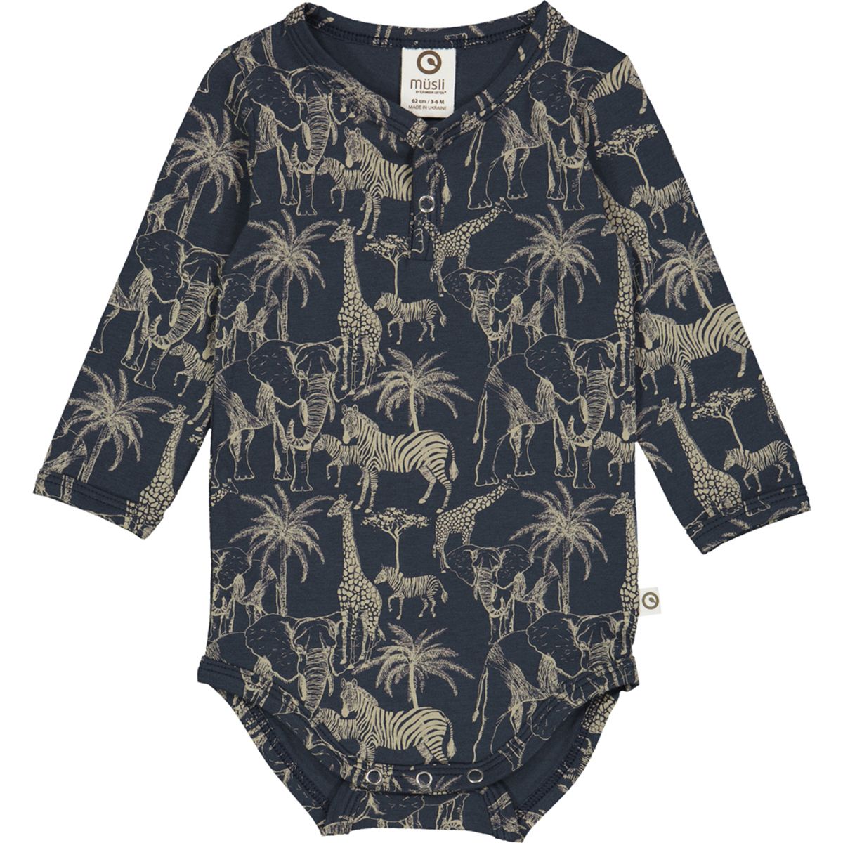 Organic Safari body (2 år/92 cm)