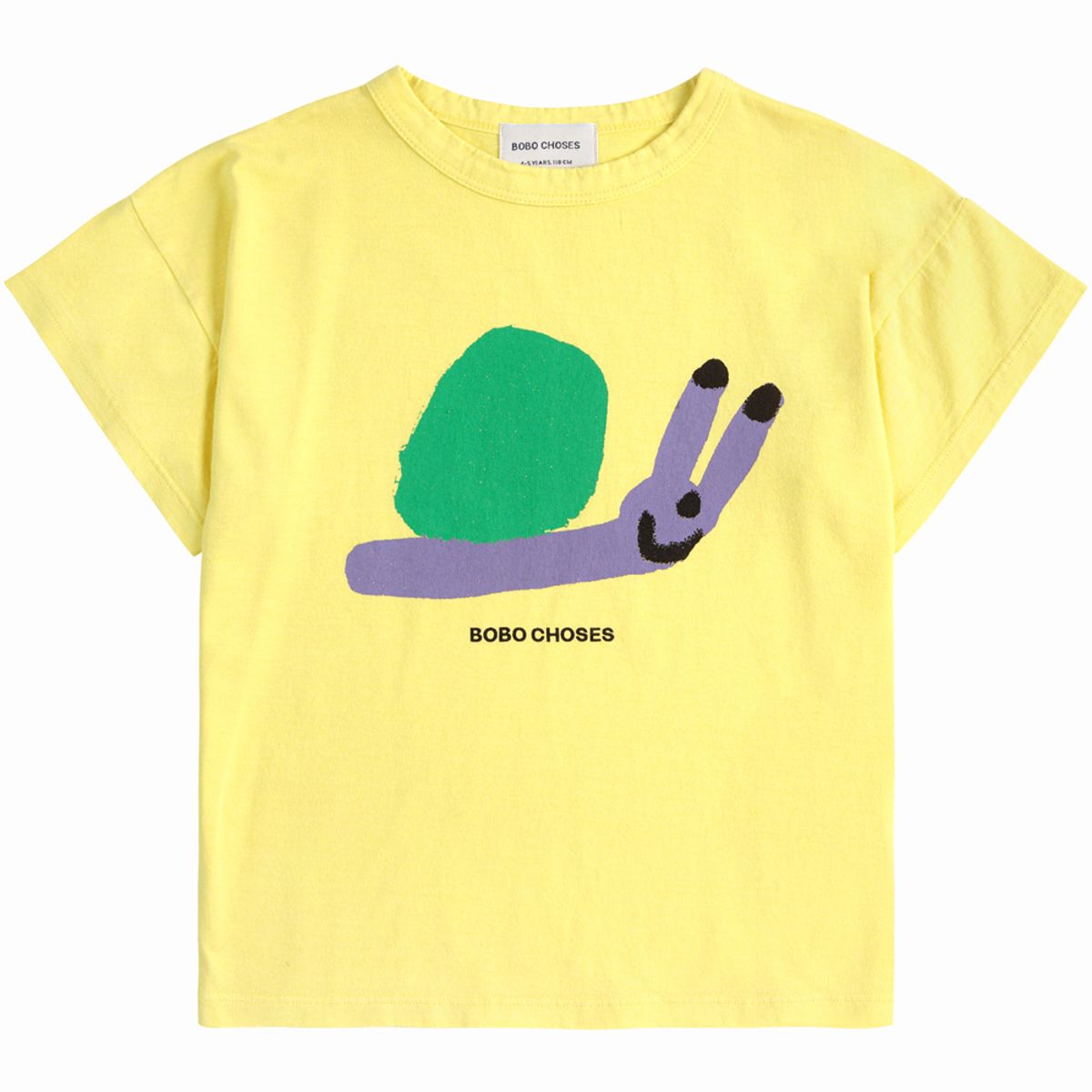 Organic Funny Snail t-shirt (4-5 år)